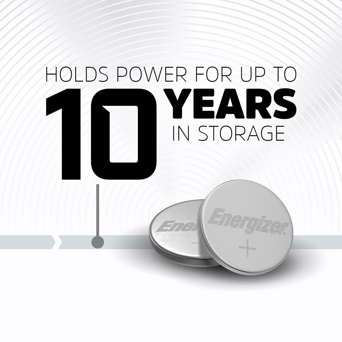 Energizer 1 Count (Pack of 2) / Black/Silver / 1 Coin & Button Cell