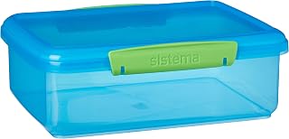 Sistema Lunch 2L-67.6 oz / 2 L, Assorted Colours, 23.5 x 17 x 8 cm