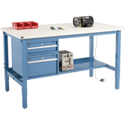 72"W x 36"D Workbench by Global Industrial – Steel, Blue, Model 319260BL
