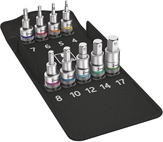 Wera 05004201001 8740 C HF 1 Zyklop bit Socket Set with 1/2" Drive, with Holding Function, 9 Pieces