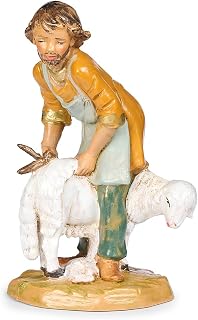 Fontanini by Roman, Japheth, Boy Shepher, 5" Scale Collection Nativity Figure, Handmade in Italy, Designed and Manufactured in Tuscany, Polymer, Hand Painted, Italian, Detailed