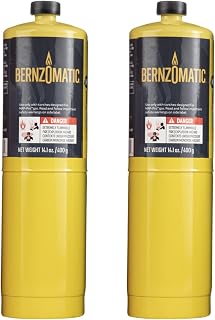 Bernzomatic Pre-Filled MAP-Pro Gas Torch Style Cylinder 14.1 oz (Pack of 2)