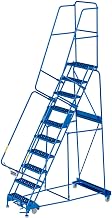 Global Industrial 10 Step Steel, Blue Powder Coat Finish, 550 Lbs. Capacity