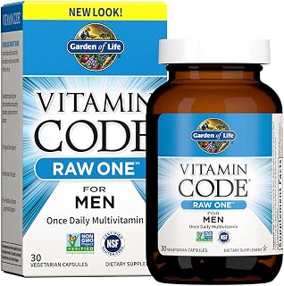 Garden of Life Vitamin Code RAW ONE for Men Once Daily Multivitamin, 30ct