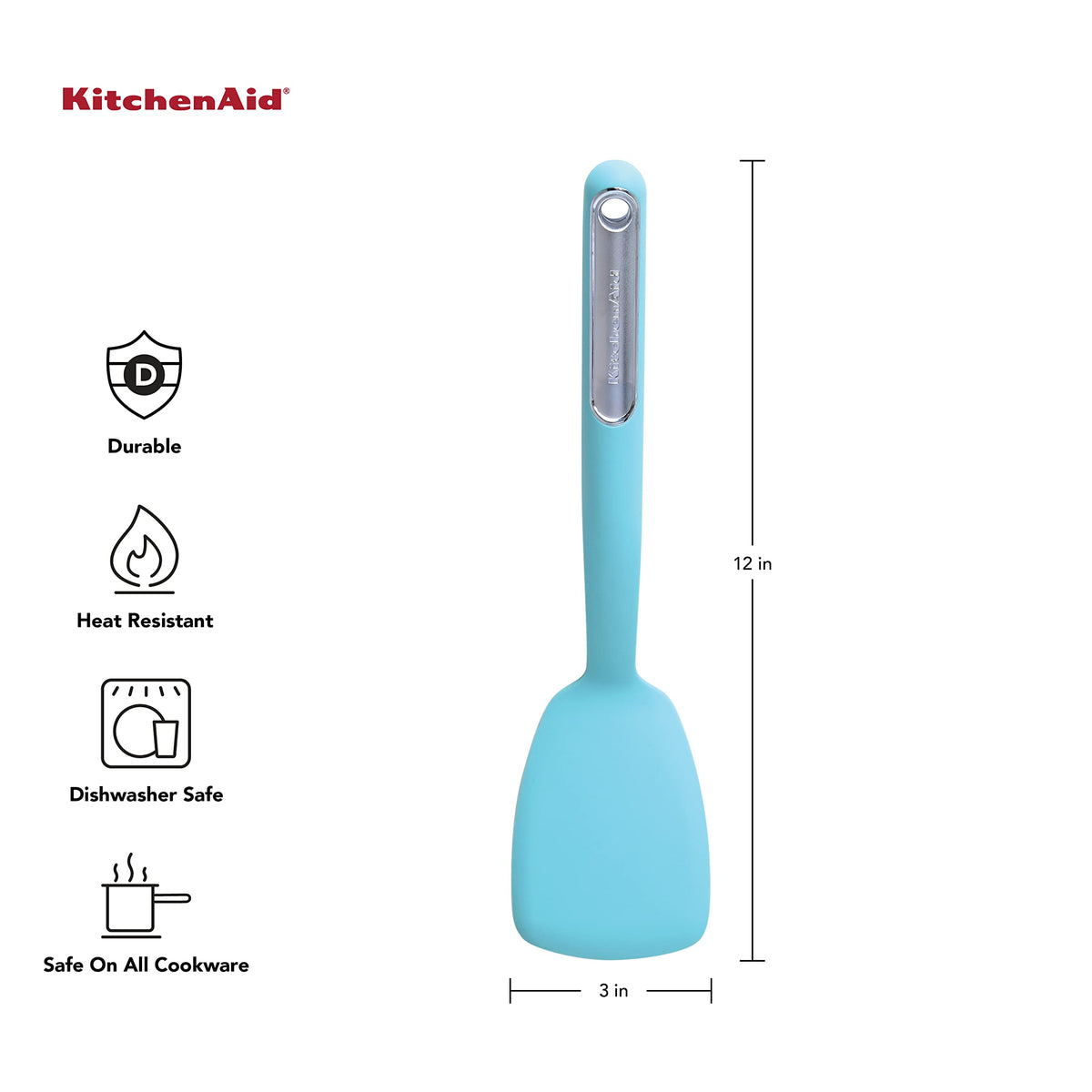 KitchenAid Aqua / One Size / Silicone Spatulas