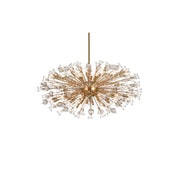 Vera 38 Light Pendant by Lighting Design – Metal, Clear, Model 2550D48SG