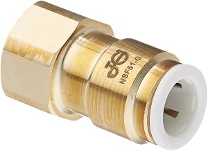 John Guest MI4512F6SLF Female Flare Connector, 3/8" OD x 3/8 (Pack of 10)