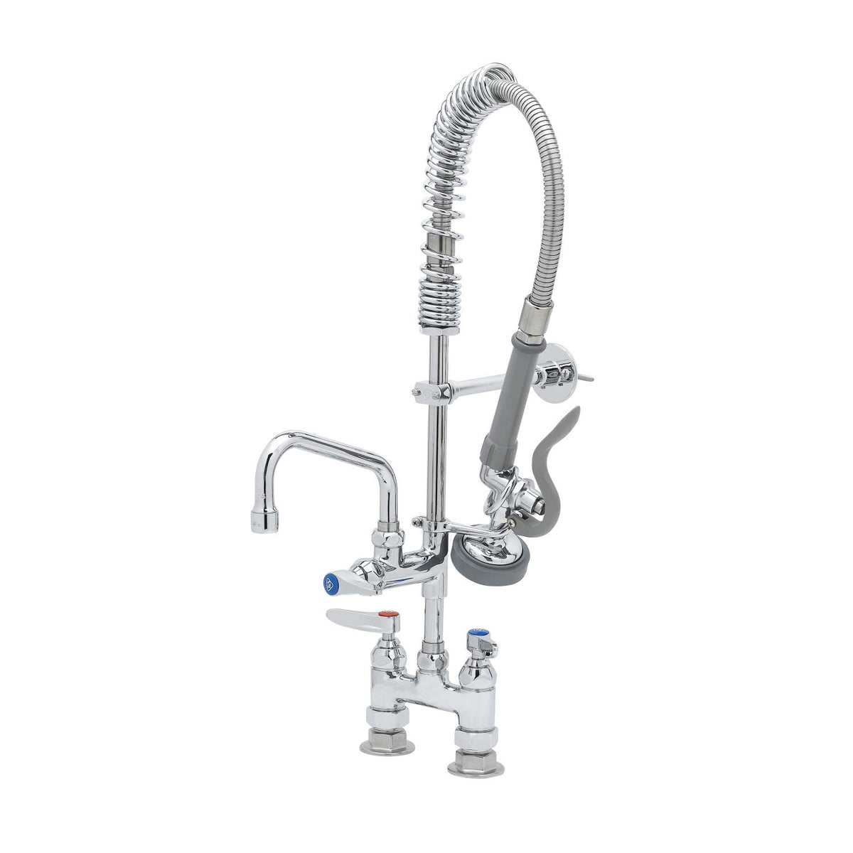Mini-Pre Rinse Faucet. 4" Deck Mount Faucet with 6" Swing Nozzle by T&S Brass – not_applicable, Model MPZ-4DLN-06