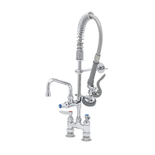 Mini-Pre Rinse Faucet. 4" Deck Mount Faucet with 6" Swing Nozzle by T&S Brass – not_applicable, Model MPZ-4DLN-06