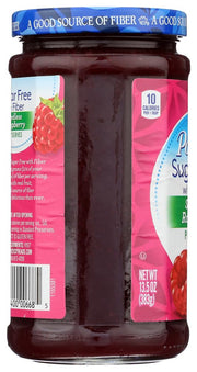 Sugar Free with Fiber Seedless Raspberry Preserves by Polaner – 13.5 Ounce, Pack of 12, Model 072400006685