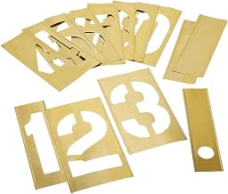 C.H. Hanson 10-inch 13 Piece Stencil Numbers by CH Hanson – One Size, Blend, Multi, Pack of 13, Model 10161