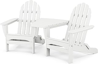 Polywood Classic Adirondack Adirondack Set, White