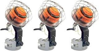 Mr. Heater 30,000-45,000 BTU 540-Degree Liquid Propane Tank Top Heater | Bundle includes Constructed with an adjustable 360-degree burner, Perfect for use with Liquid Propane Safety, (3 items)