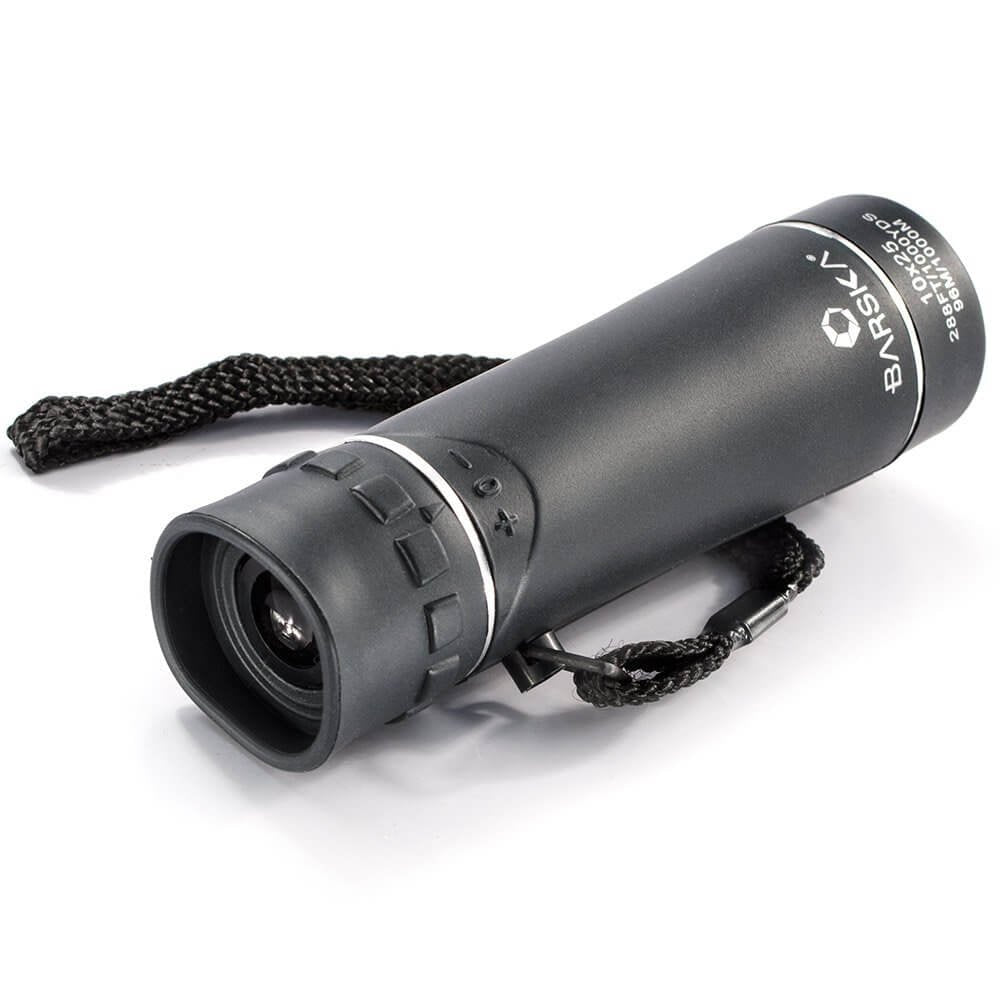 10x25 mm Lightweight Fully Coated Optics Monocular Scope by Barska – Black