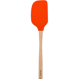 Flex-Core Wood Handled Jumbo Spatula - Orange Peel by Tovolo – Medium, Silicone, Orange Peel, Model 81-16156