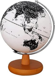 Globe, with Chrome Plated Metal Base Stand Light Up Led Globe Smart World Educational Clear Text Marking