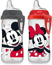 NUK Active Cup, 10 Oz, 1-Pack (2 Pack, Mickey & Minnie)
