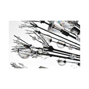 Vera 32 Light Pendant by Lighting Design – Metal, Clear, Model 2550D44BK