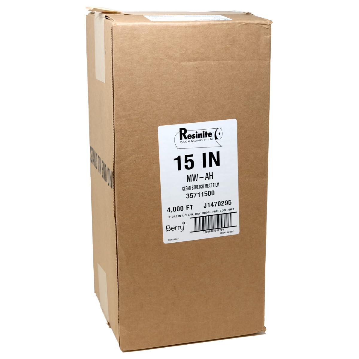 Industries Inc Resinite MW-AH-15 Series Automatic Stretch Stretch Meat Film Clear by AEP – 15", Resinite, Clear, Model 35711500