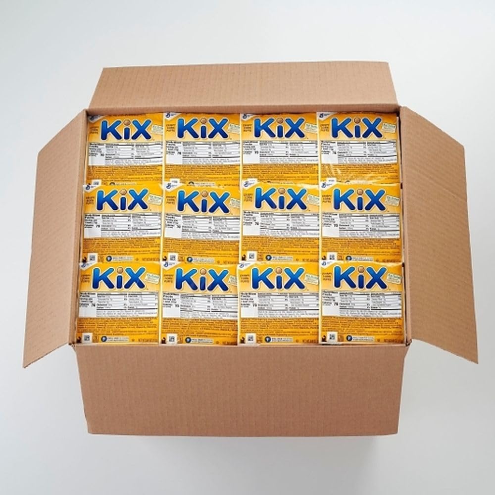 Kix Cereal Crispy Corn Puffs by General Mills – Pack of 96