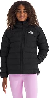 The North Face Girls' Reversible Perrito Hooded Jacket | 2 in 1 Winter Coat, Lightweight & Water Repellent