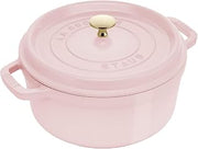 STAUB Cast Iron 4-qt Round Dutch Oven - Peony Pink