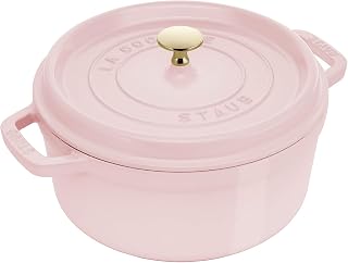 STAUB Cast Iron 4-qt Round Dutch Oven - Peony Pink