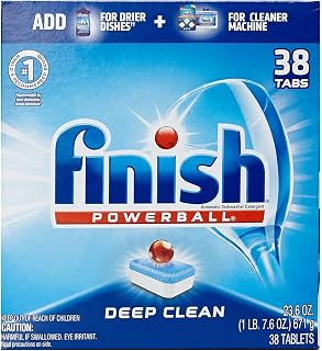 Finish All in 1-38ct - Dishwasher Detergent - Powerball - Dishwashing Tablets - Dish Tabs - Deep Clean - Fresh Scent