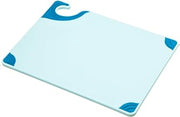 San Jamar Saf-T-Grip Cutting Board With Molded-In Ruler, Plastic Chopping Board for Kitchen, 9" x 12" x 0.35", 1 Count, Blue