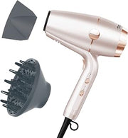 INFINITI PRO CONAIR SmoothWrap Hair Dryer, Blow Dryer with Diffuser and Concentrator Attachments, Advanced Plasma and Ceramic Technology for Less Frizz, More Volume, and Body, Champagne