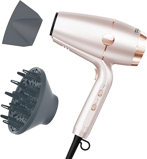 INFINITI PRO CONAIR SmoothWrap Hair Dryer, Blow Dryer with Diffuser and Concentrator Attachments, Advanced Plasma and Ceramic Technology for Less Frizz, More Volume, and Body, Champagne