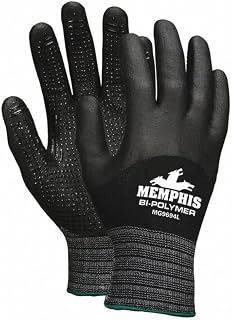 MCR Safety MG9694M Work Gloves, Medium, Black, 1-Pair