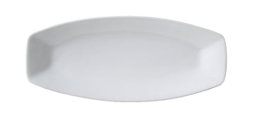 Ventana Satay Platter by Vertex China – Porcelain White, Pack of 12, Model AV-L13