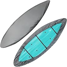 Kayak Cover for Seadog Excalibur, 420D Oxford Waterproof UV All-Weather Outdoor Protection Adjustable Secure Fit