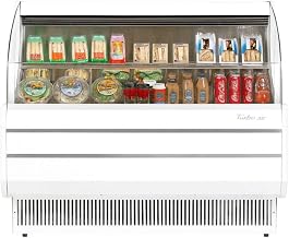 Turbo Air Horizontal Low Profile Open Display Cold Food & Beverage Grab & Go Merchandiser for Convenience Stores and Super Markets