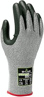 SHOWA 386 Foam Nitrile Palm Coated A4 Cut Resistant Safety Glove with HPPE Liner, 13-Gauge, Medium (12 Pair)