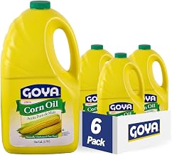 Goya Foods 100% Pure Pure Corn Oil, 128 Ounce 1 Gallon (Pack of 6)