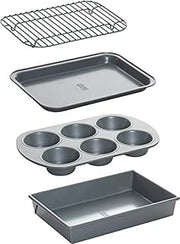 Chicago Metallic 4-Piece Toaster Oven Bakeware Set