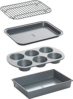 Chicago Metallic 4-Piece Toaster Oven Bakeware Set