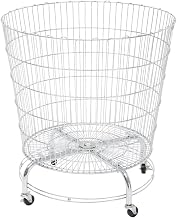 HUBERT Dump Bin Round Chrome Wire - 29 1/2" Dia x 32" H
