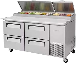 Turbo Air - TPR-67SD-D4-N - 67 in 4 Drawer Super Deluxe Pizza Prep Table