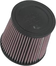 High-Flow Original Lifetime Universal Clamp-On Air Filter: High Performance by K&N – Rubber, Model RU-3600