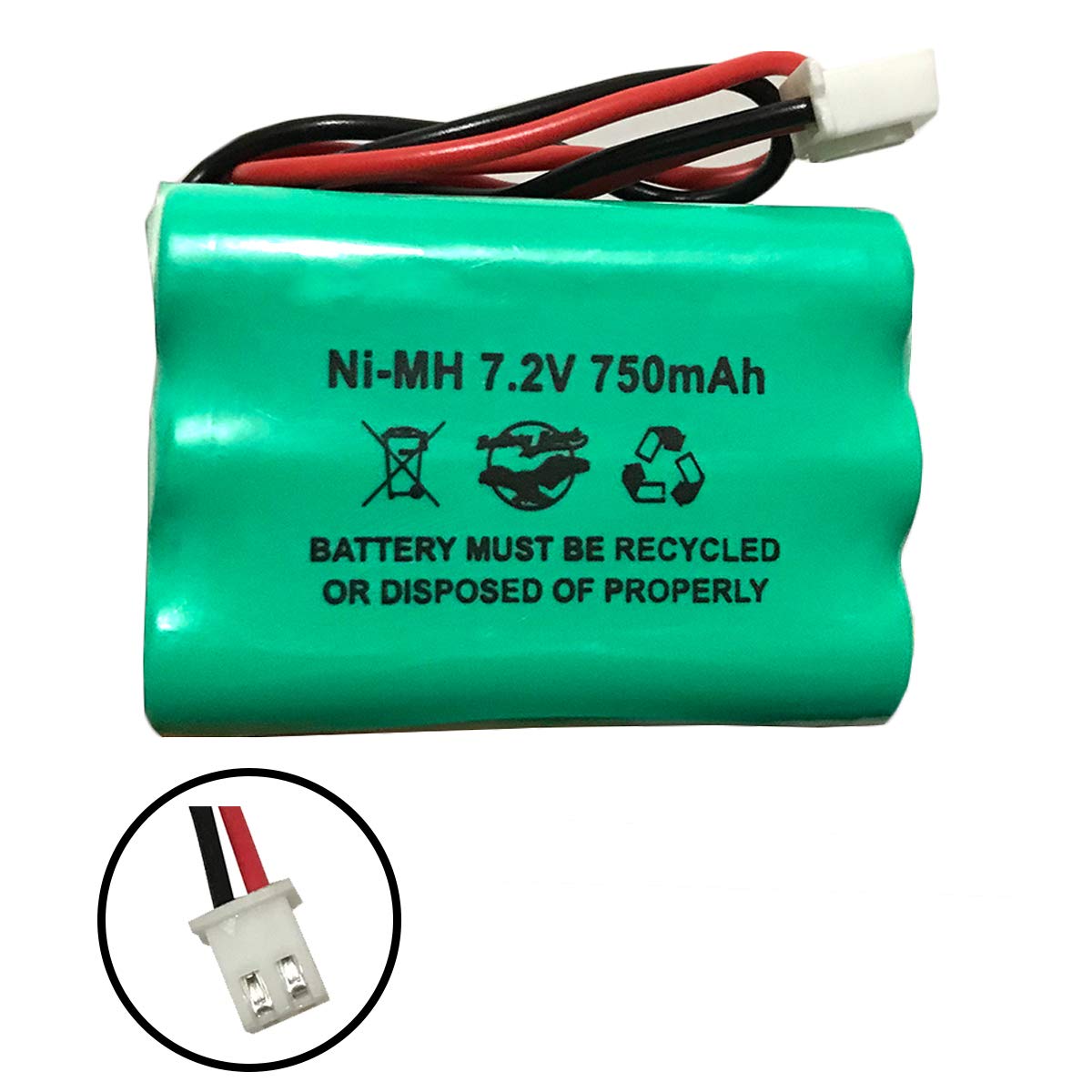 34-051 ITI 34051 6HR-AAAU 6HRAAAU 7.2v 750mAh Ni-MH Battery Pack Replacement for Security Alarm System 6HRAAAU by Battery Hawk – Model 47125-D