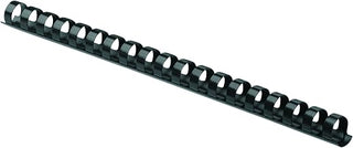 Fellowes Binding Combs Plastic Black 5/8 Inch 25 Pack (52324)