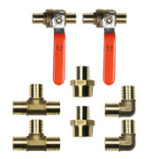 Bypass Kit for Whole House Water Filter Systems by Aquasana – Brass, Model WH-BYPASS