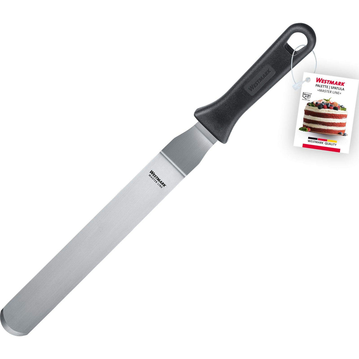 Master Line Angle Palette 22 x 3.5 cm Angled Flexible by Westmark – 22 x 3.5 cm, Plastic, Black/Silver, Model 31272270