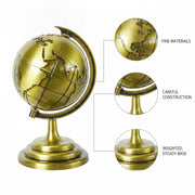 Alloy Metal Globe Model by Generic – 3.74 x 6.69 x 4.72 in, Alloy, Green, Model Z2026C08Z18Z191031P3EYD7