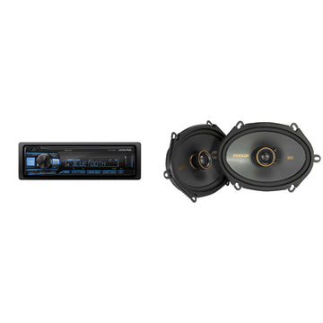UTE-63BT Bluetooth Receiver & Kicker KSC 5x7 / 6x8 Speakers by Alpine – Model AlpineBDL260609-12