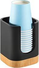 Cup Dispenser, Matte Black Resin Holder for 3-5oz Cups | Holds 3-5oz Dixie cups, Sleek matte black finish, Modern addition to guest bathrooms and vanity counters