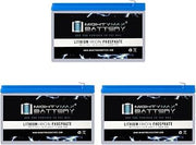 12V 7AH Lithium Replacement Battery Compatible with ITI Concord Express - 3 Pack